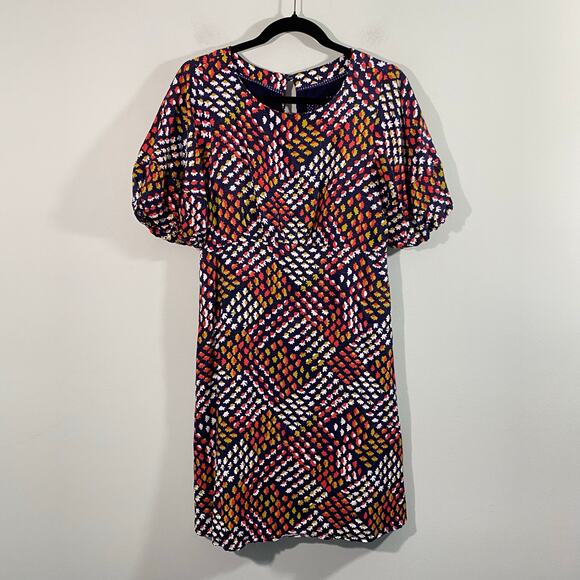 Maeve by Anthropologie Printed Short Sleeve Melody Mini Dress Size 6 - Picture 1 of 9